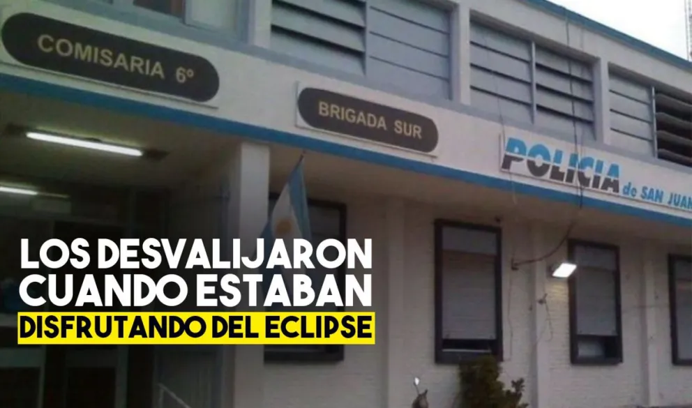 Los desvalijaron mientras miraban el eclipse