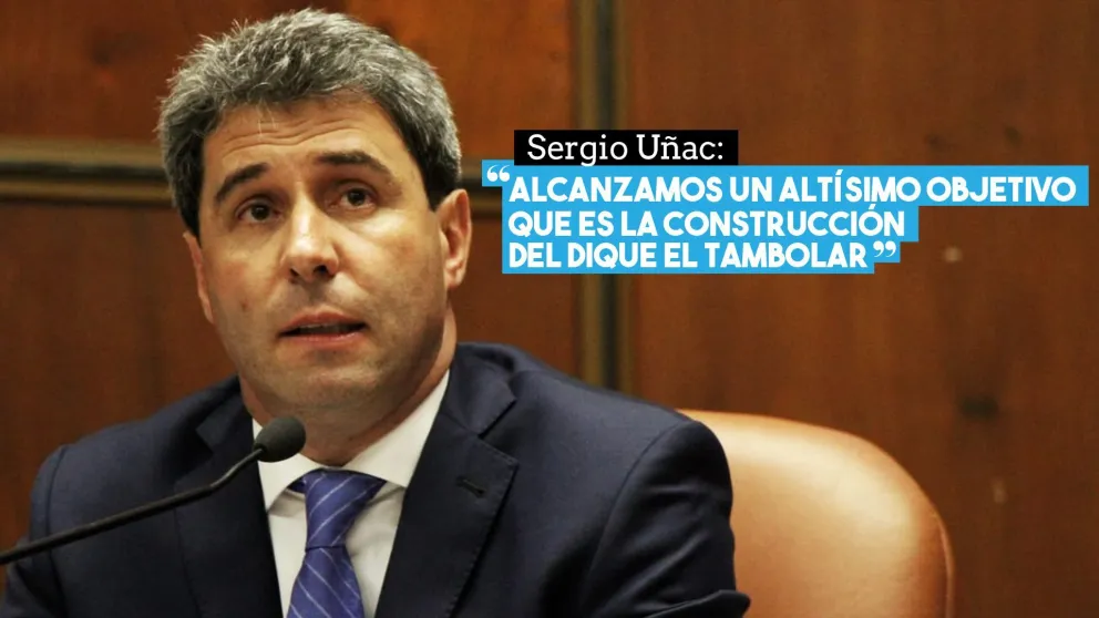 Sergio Uñac: “Alcanzamos un altísimo objetivo que es la construcción del Dique El Tambolar”