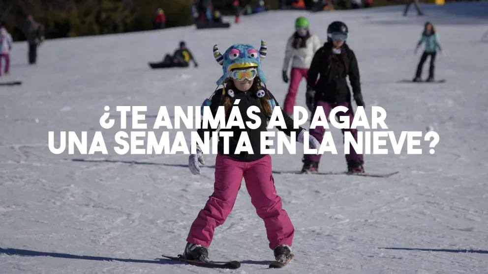 Ir a la nieve no es barato: más de 100 mil pesos para la familia completa