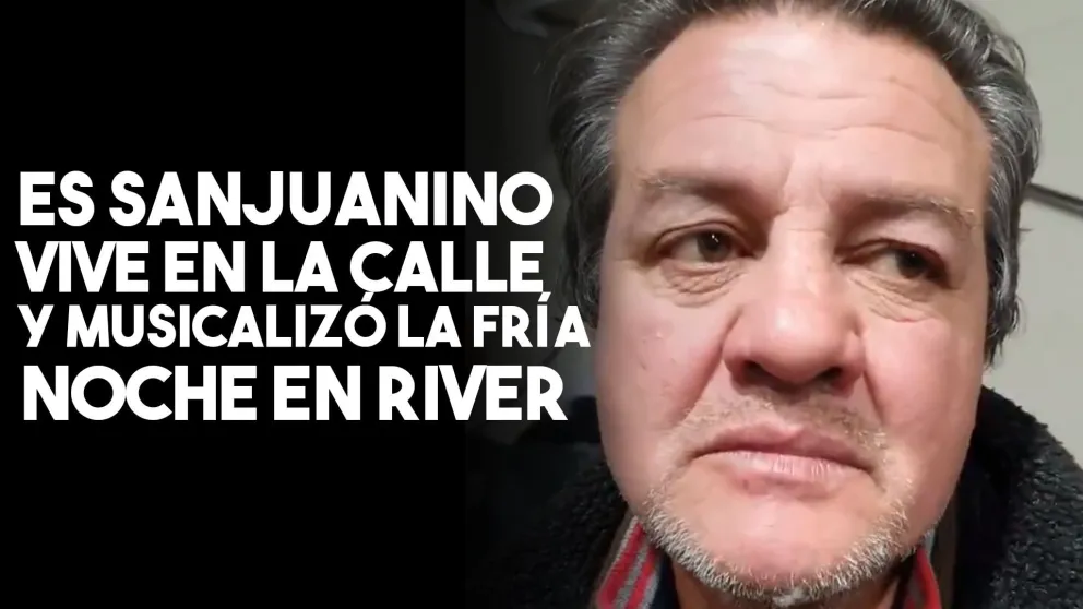 Carlos, el pianista sanjuanino en situación de calle que pasó la noche en River y sorprendió a todos