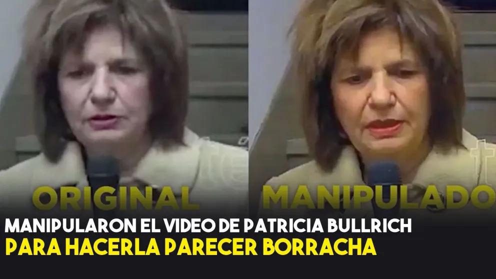 Patricia Bullrich: "Sí, estaba despeinada. Pero el video fue editado"