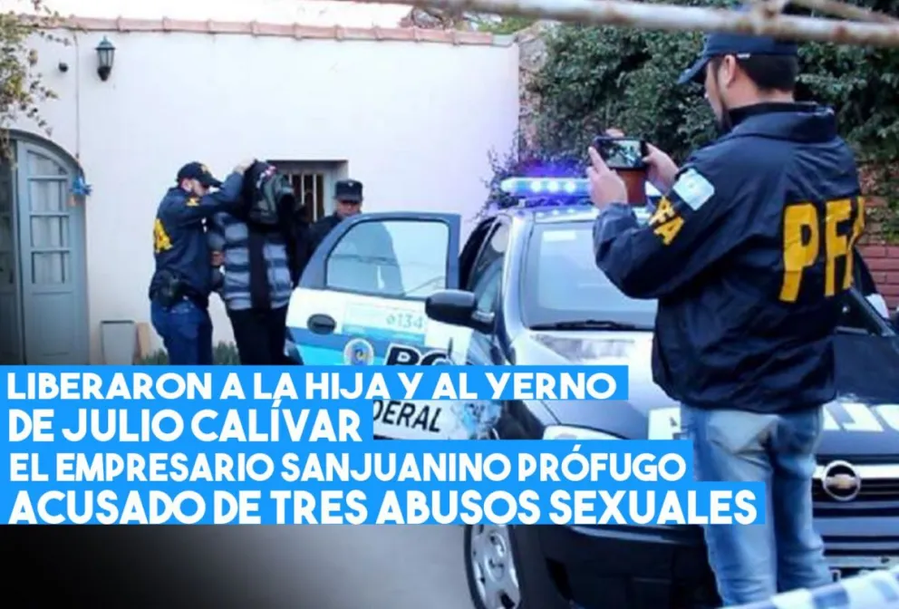 Liberaron a la hija y al yerno del empresario prófugo acusado de abuso