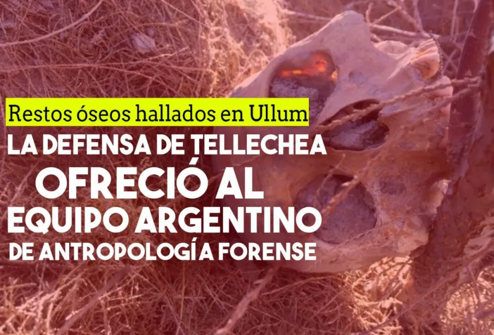 La defensa de la familia Tellechea ofreció al Equipo Argentino de Antropología Forense para investigar los restos óseos hallados en Ullum