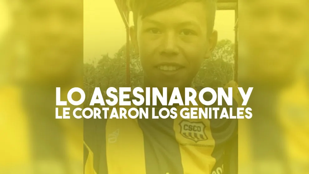 Asesinaron a un joven de 12 años y le cortaron los genitales