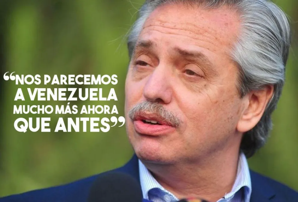Alberto Fernández: “Nos parecemos a Venezuela mucho más ahora que antes"