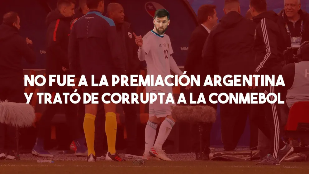 Messi no fue a la premiación: "No tenemos que ser parte de esta corrupción"