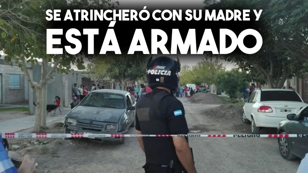 Un joven se atrincheró con su madre como rehén en Chimbas