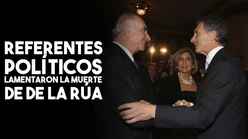 Los referentes políticos despidieron en las redes a Fernando De la Rúa