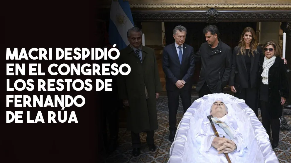 Despidieron en el Congreso los restos de Fernando de la Rúa