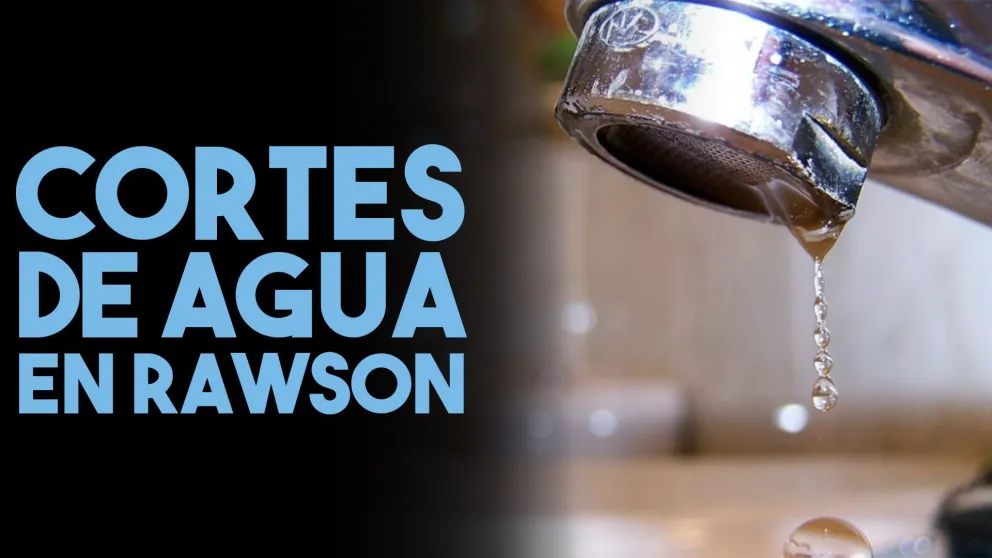 Se viene un corte de agua en Rawson para este jueves