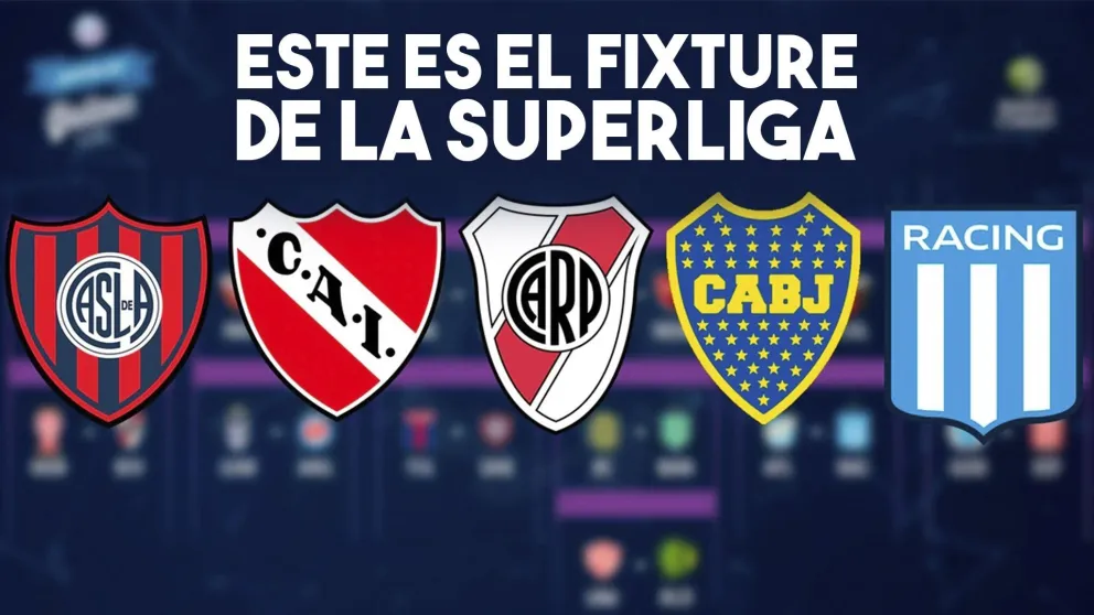 Este es el fixture completo de los partidos de la Superliga