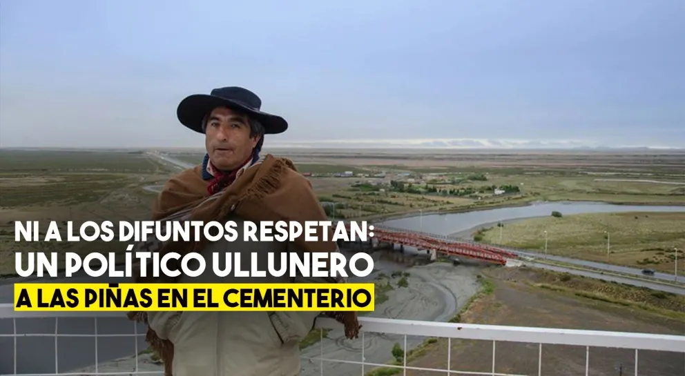 Un político ullunero a las piñas en el cementerio
