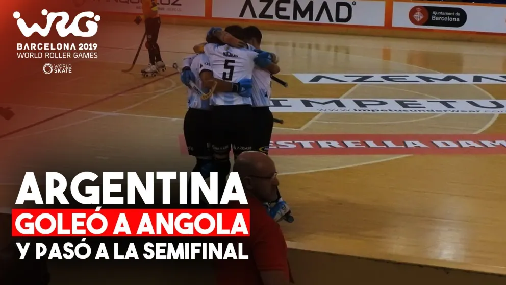 Argentina goleó a Angola y accedió a la semifinal