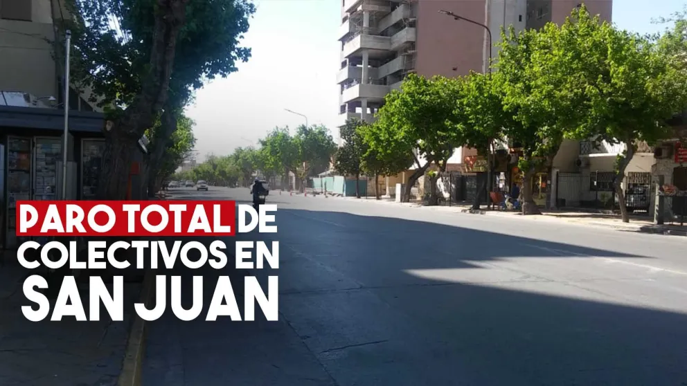 Paro total de colectivos en San Juan