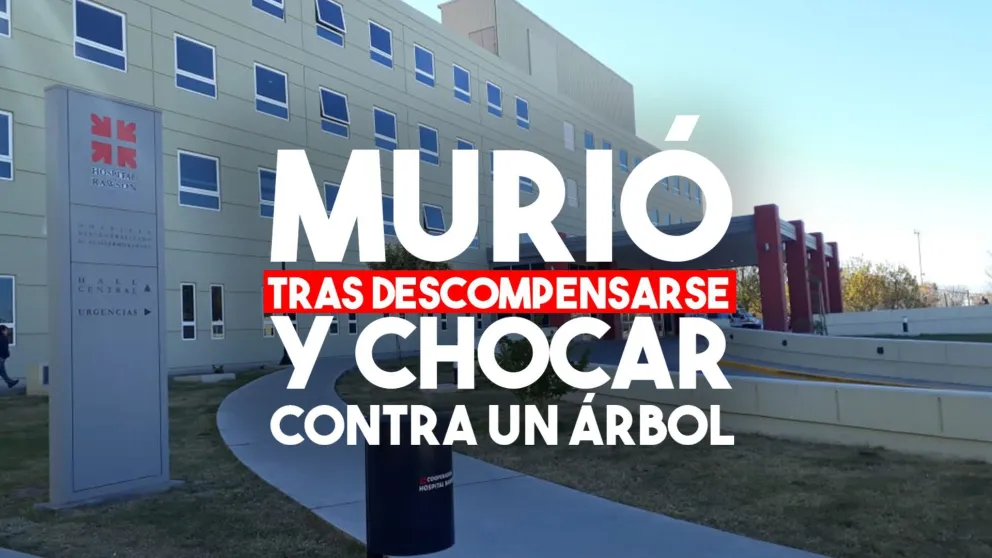 Se descompensó, chocó contra un árbol y murió