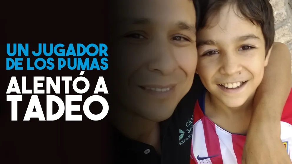 En mensaje alentador de un crack del rugby para el pequeño Tadeo