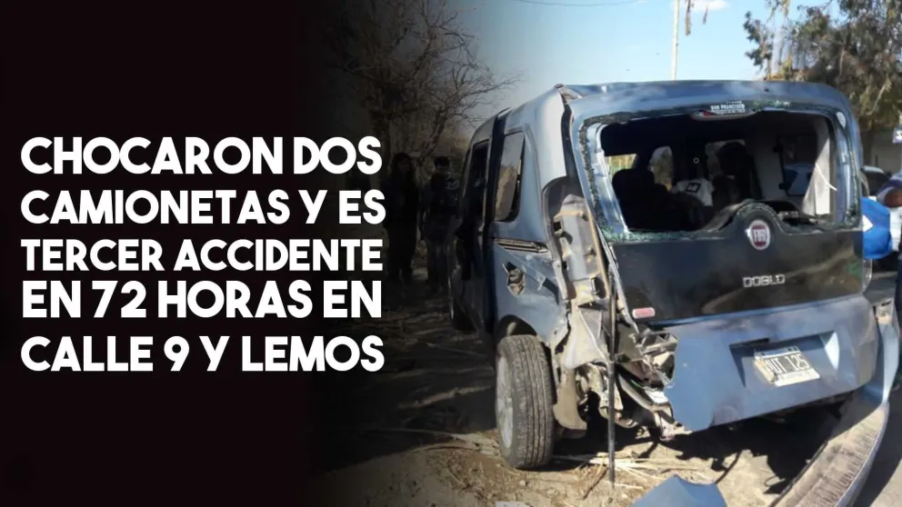 Pocito: nuevo accidente de tránsito en calle 9 y Lemos