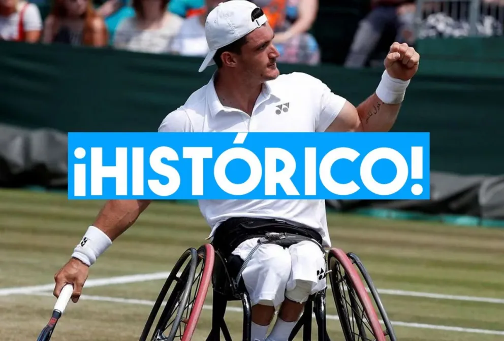 Gustavo Fernández conquistó Wimbledon por primera vez y hace historia en el tenis adaptado