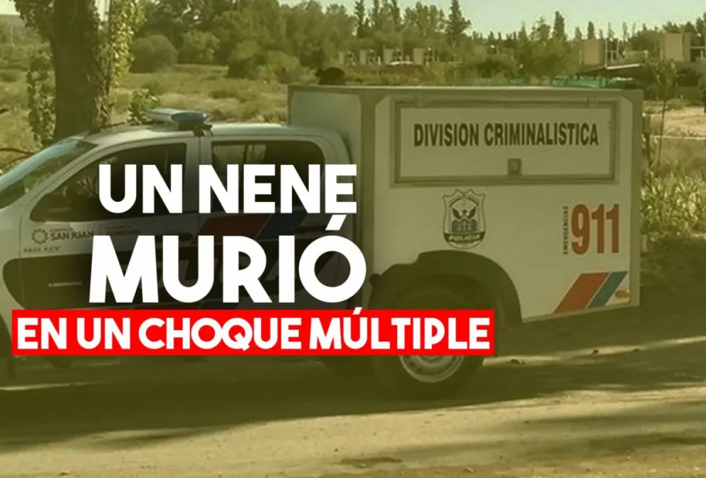Un niño murió tras un múltiple choque en 25 de Mayo