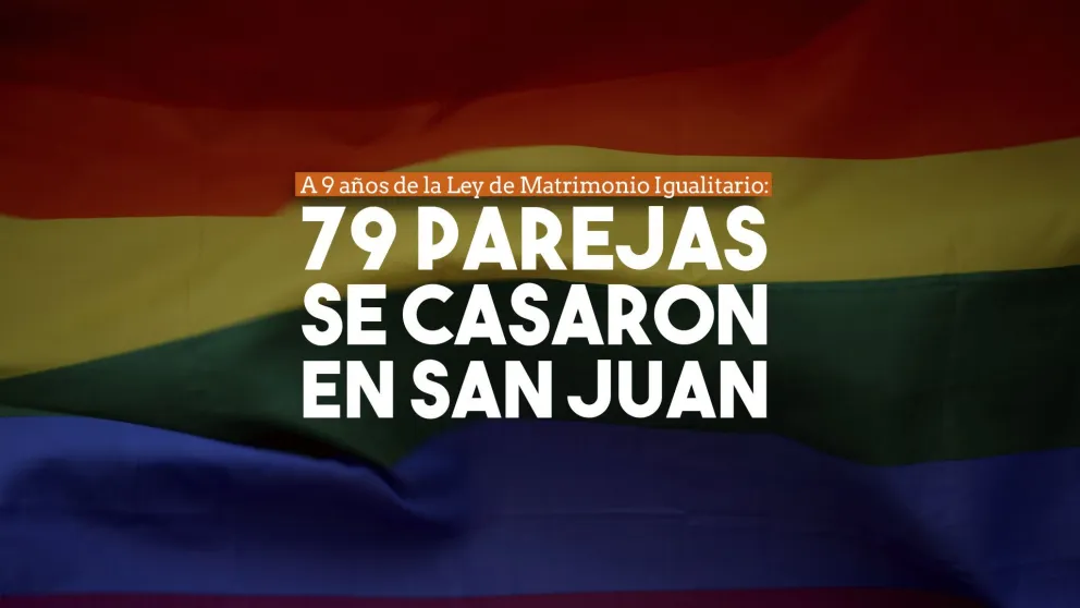 A 9 años de la sanción de la ley, se celebraron 79 matrimonios igualitarios en San Juan