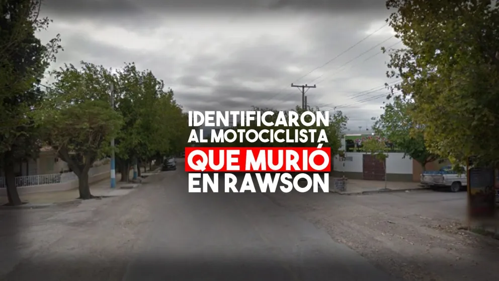 Identificaron al motociclista que murió en Rawson