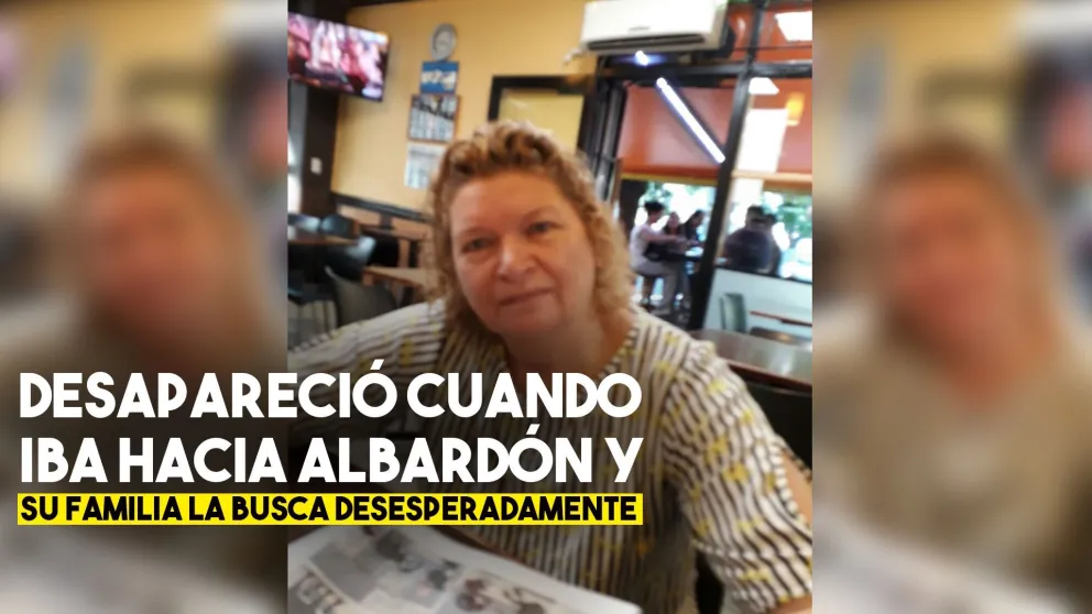 Desapareció cuando viajaba a Albardón y la buscan desesperadamente