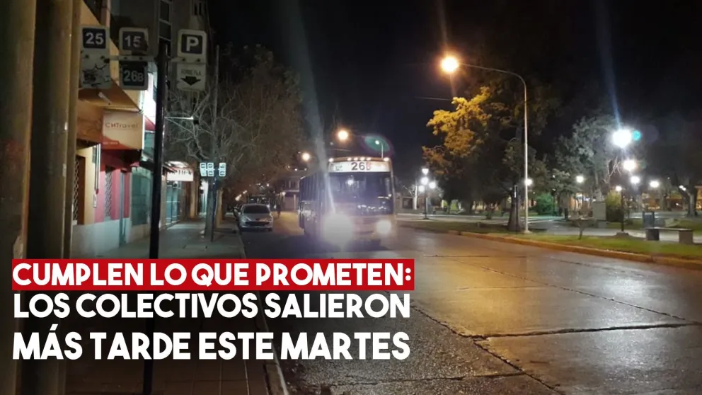 Tarde al trabajo: los colectivos salieron más tarde este martes