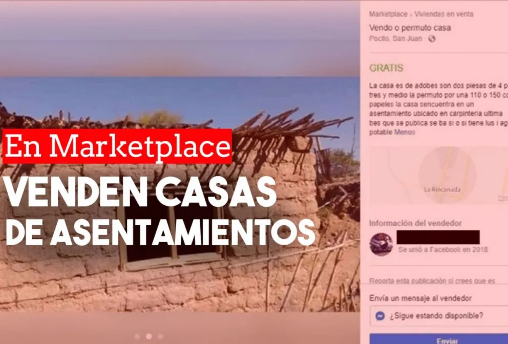 Venden casas y terrenos de asentamientos en Marketplace