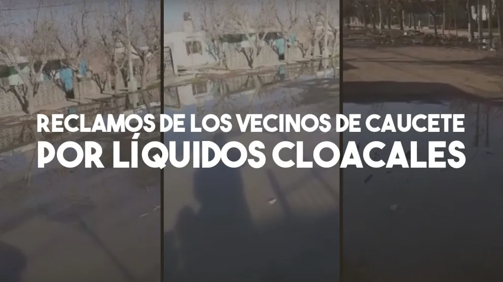 Quejas de los vecinos de Caucete por líquidos cloacales en la calle