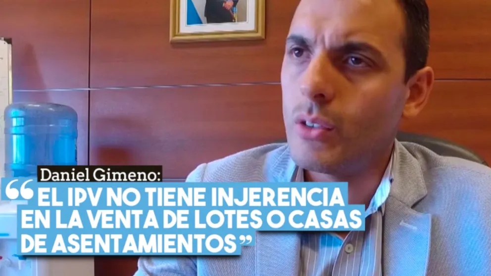 Daniel Gimeno: "El IPV no tiene injerencia en la venta de lotes o casas de asentamientos"