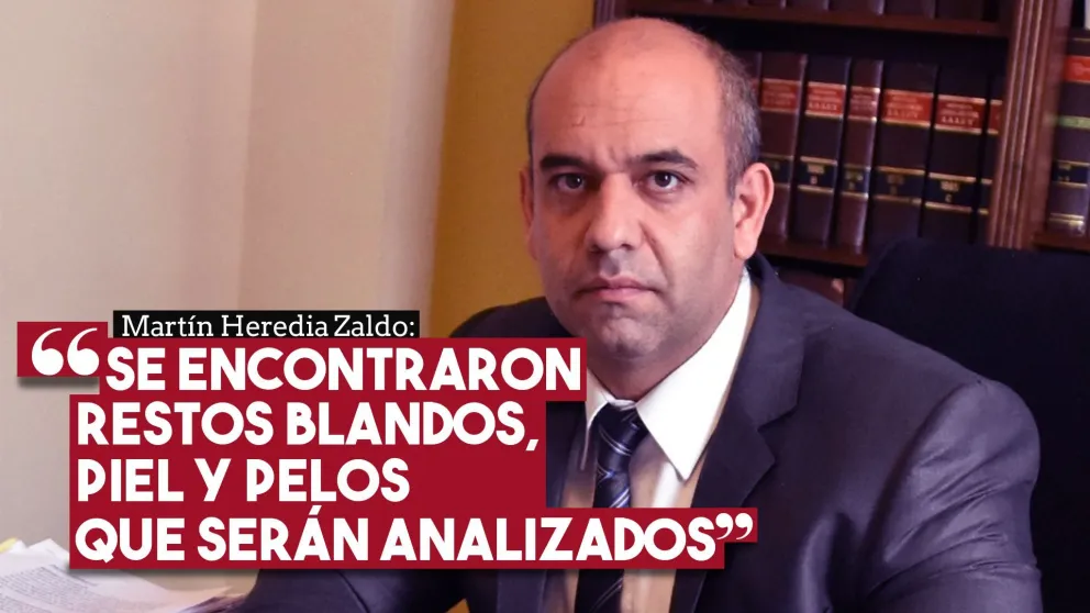 Martín Heredia Zaldo: "Se encontraron restos blandos, piel y pelos que serán analizados"