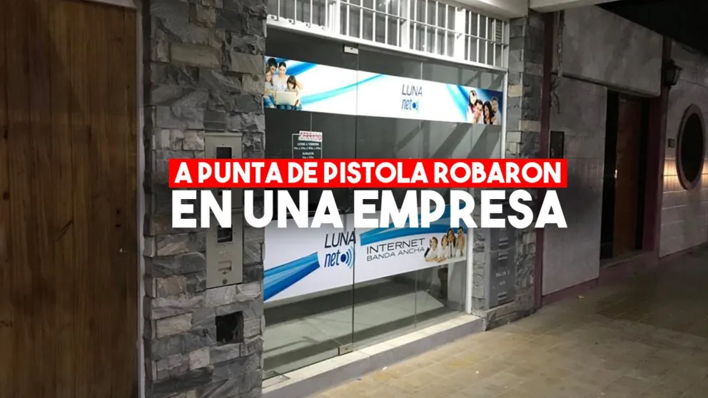 Le apuntaron con un arma a un empleado y robaron en una empresa