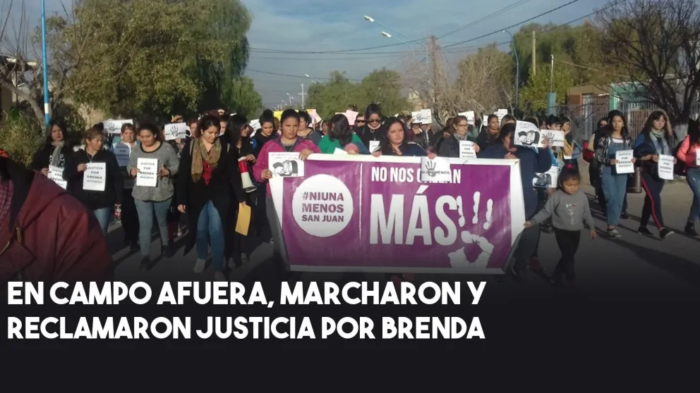 Marcharon y pidieron justicia por Brenda en Albardon
