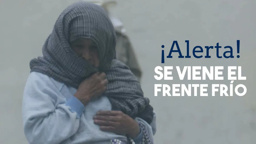 Emitieron un alerta por ingreso de frente frío
