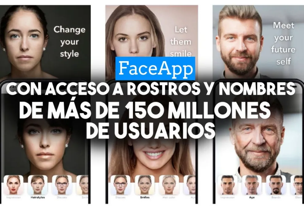 FaceApp ya tiene acceso a los rostros y nombres de más de 150 millones de usuarios