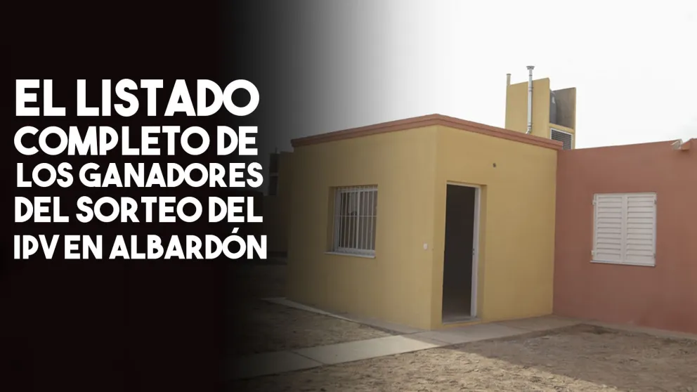 Sorteo Provincial de Vivienda: ganadores en Albardón