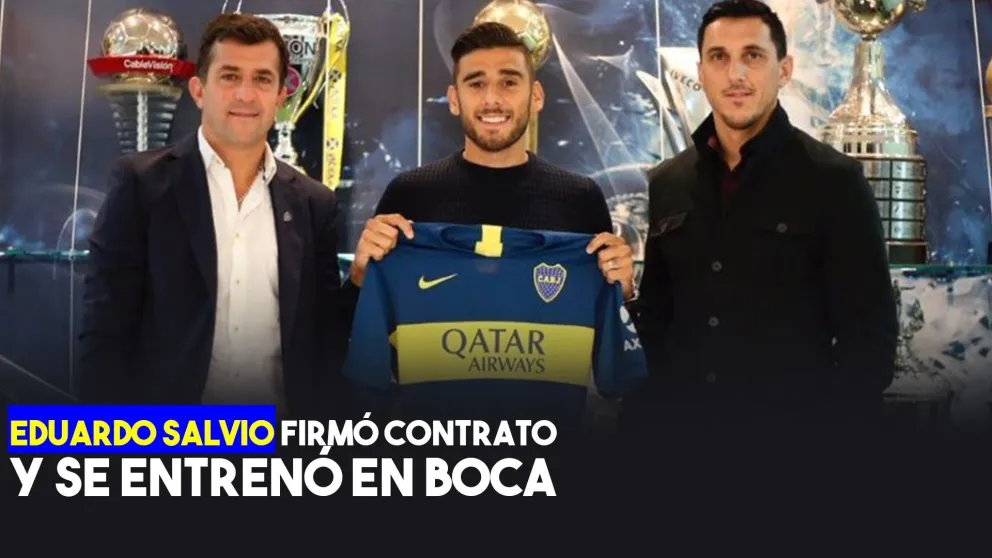 Salvio ya luce los colores de Boca y fue presentado con sketch incluido