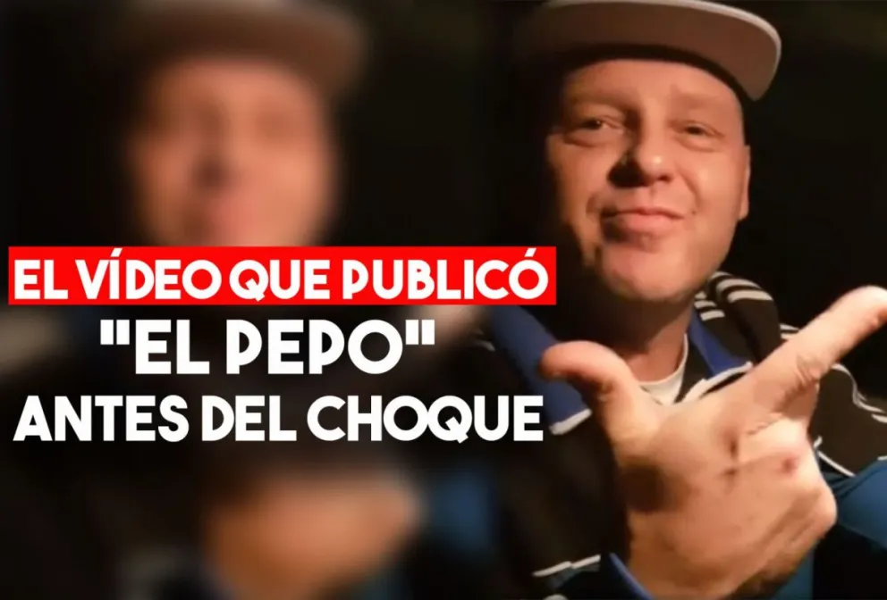El video que "El Pepo" grabó al volante poco antes del fatal accidente