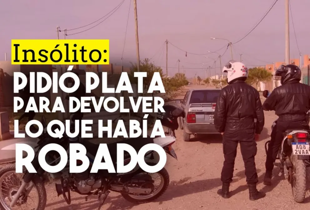 Robó dos garrafas de gas y pidió plata a cambio
