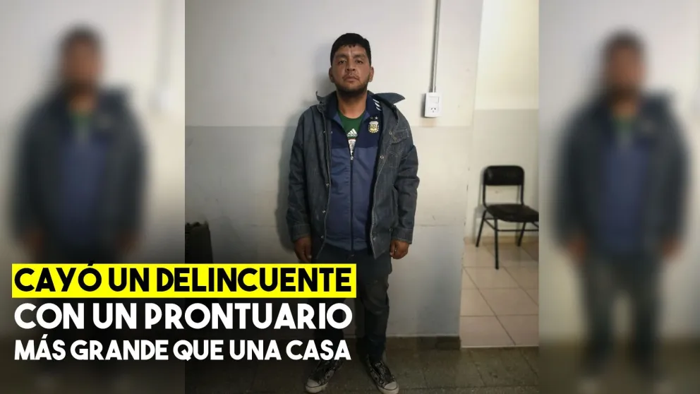 Cayó un delincuente con un amplio prontuario criminal