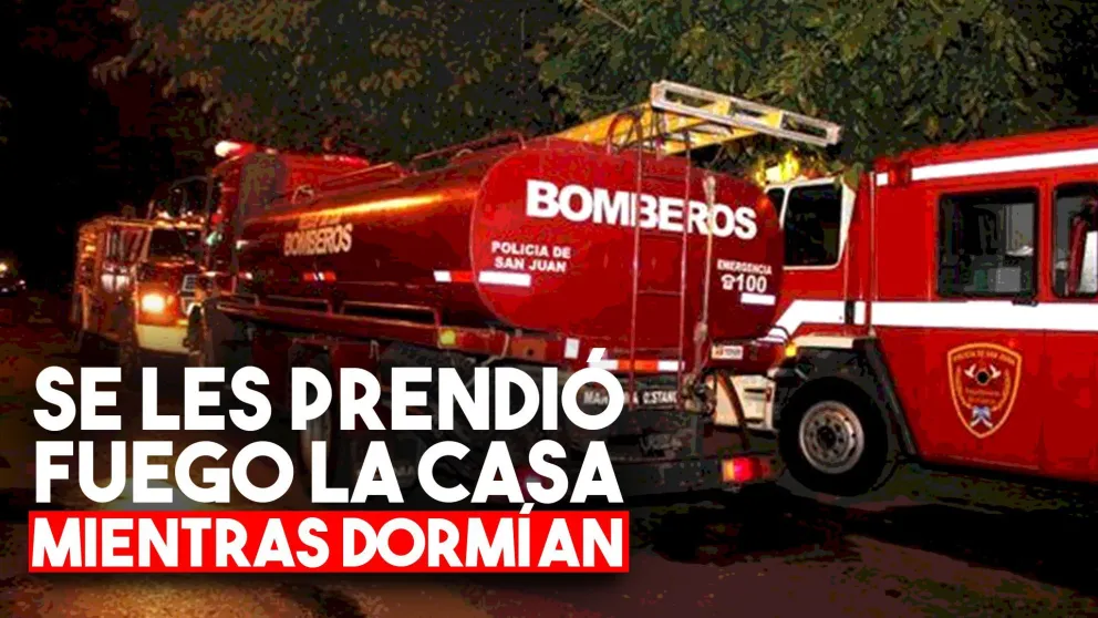 El fuego los sorprendió mientras dormían y perdieron todo