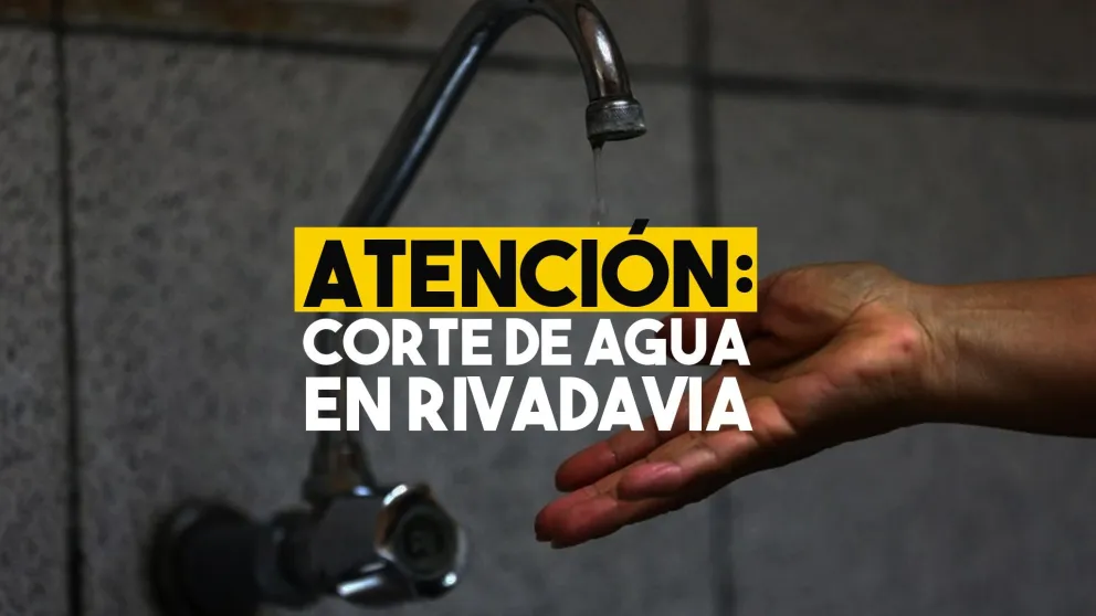 Se verá interrumpido el servicio de agua potable en Rivadavia