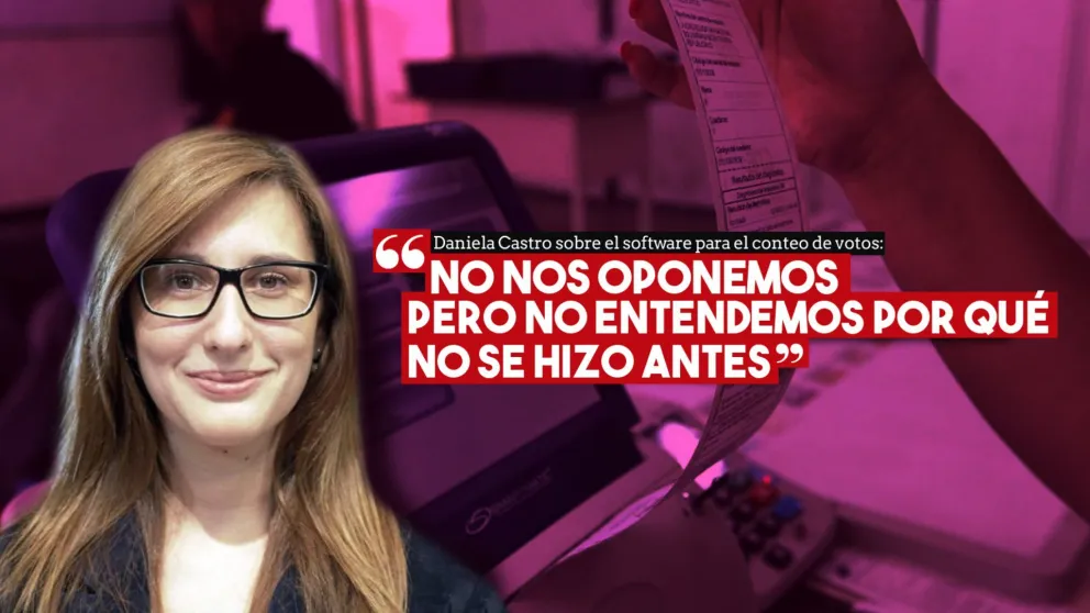 Daniela Castro criticó la utilización del nuevo software para el conteo de votos