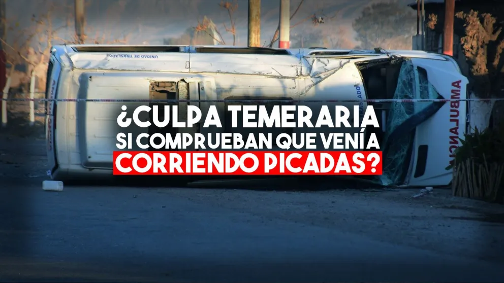 Podrían imputarle "culpa temeraria" al conductor que chocó a una ambulancia
