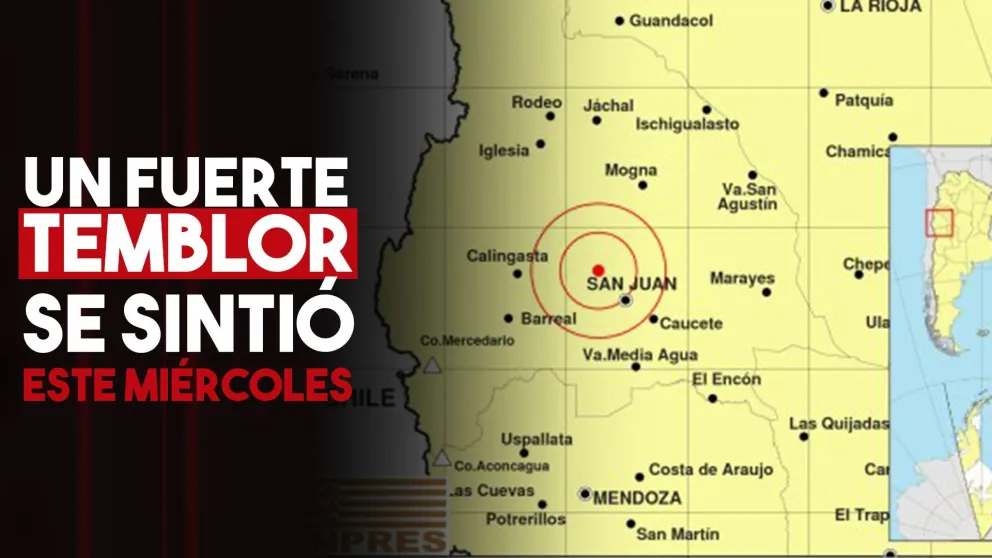 Un temblor de 3,9 se sintió en muchas zonas de San Juan