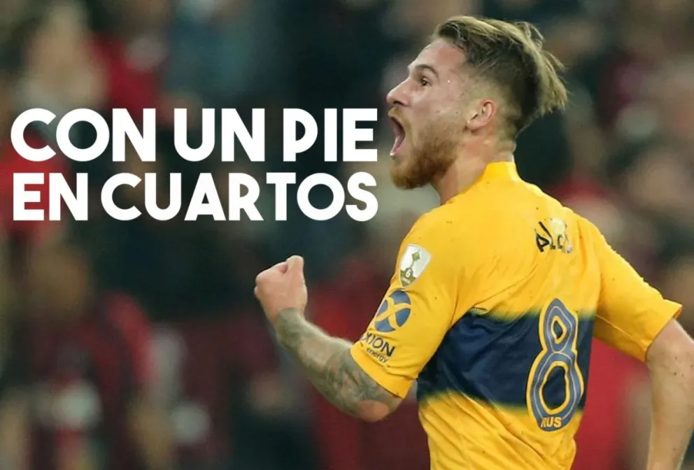 Boca le ganó a Paranaense y sacó una ventaja