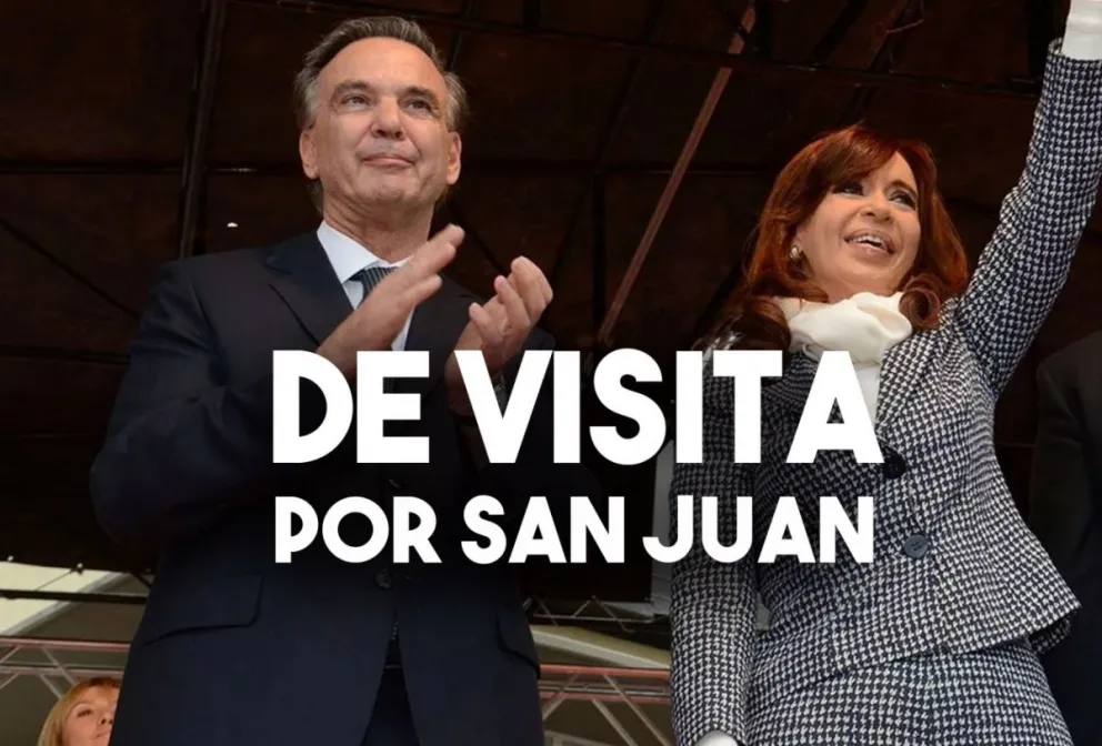 Por cuestión de horas, Cristina y Pichetto no se cruzarán en San Juan