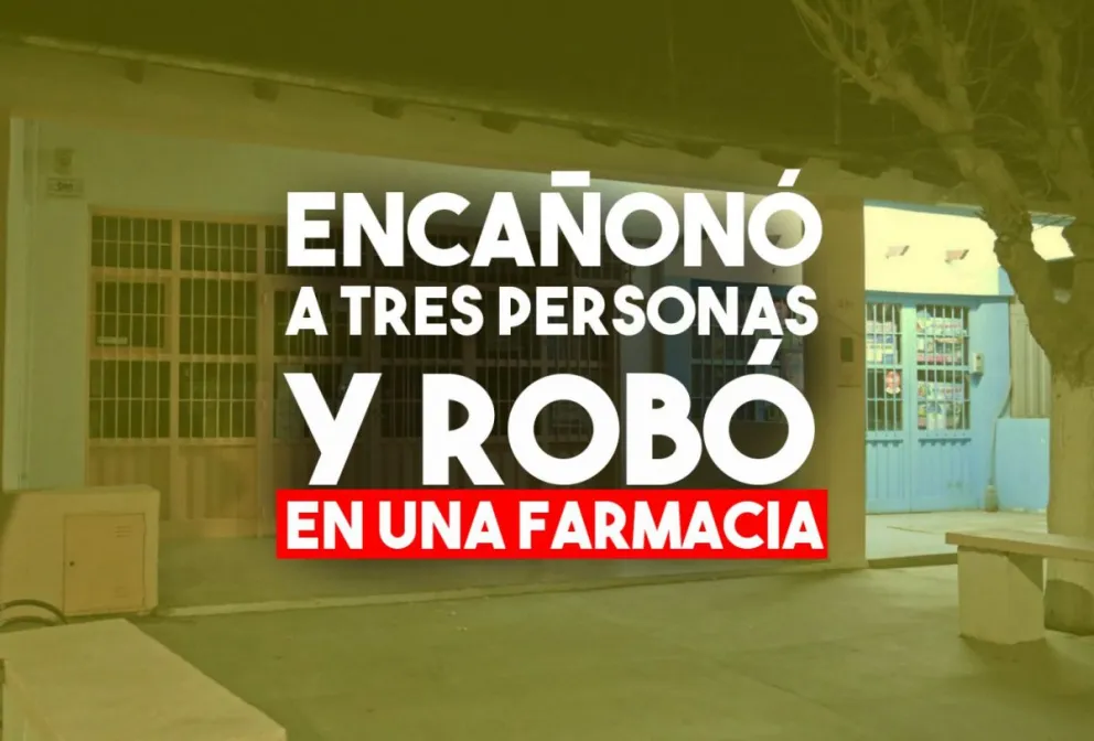 A punta de pistola, robó en una farmacia y escapó