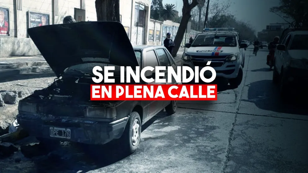 Se incendió un auto mientras iba andando