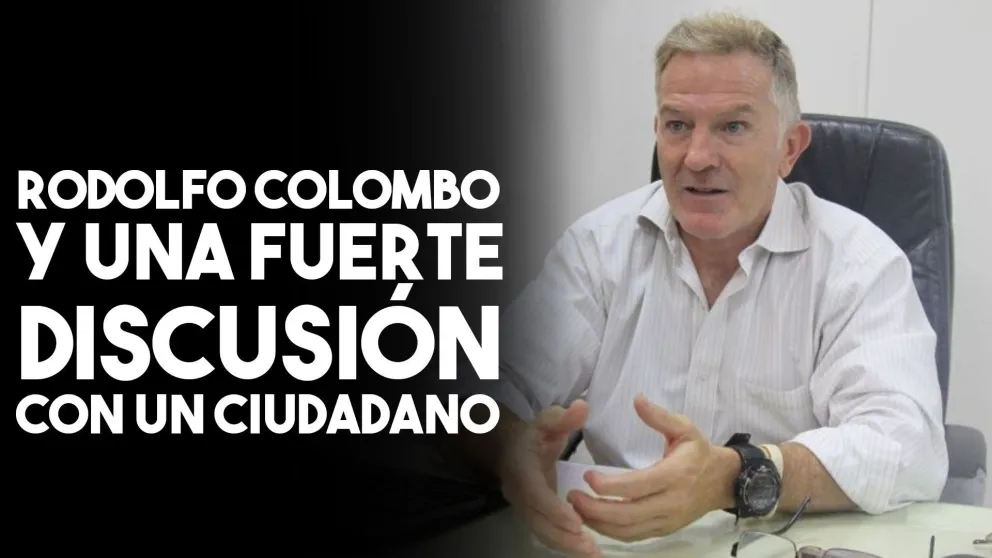 Rodolfo Colombo discutió con un ciudadano en una estación de servicio